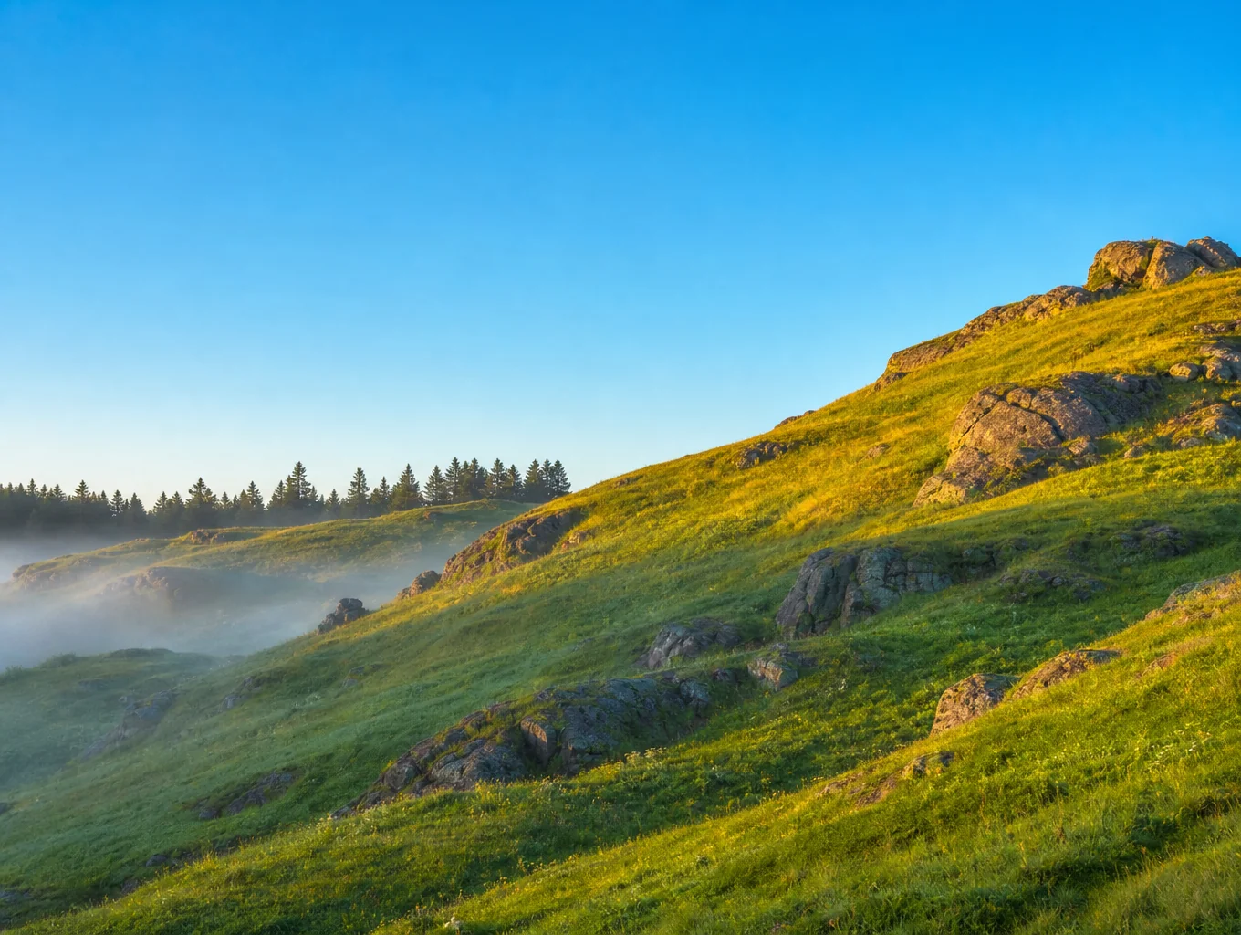 Rolling hills landscape and residential neighborhood in Chino Hills, CA