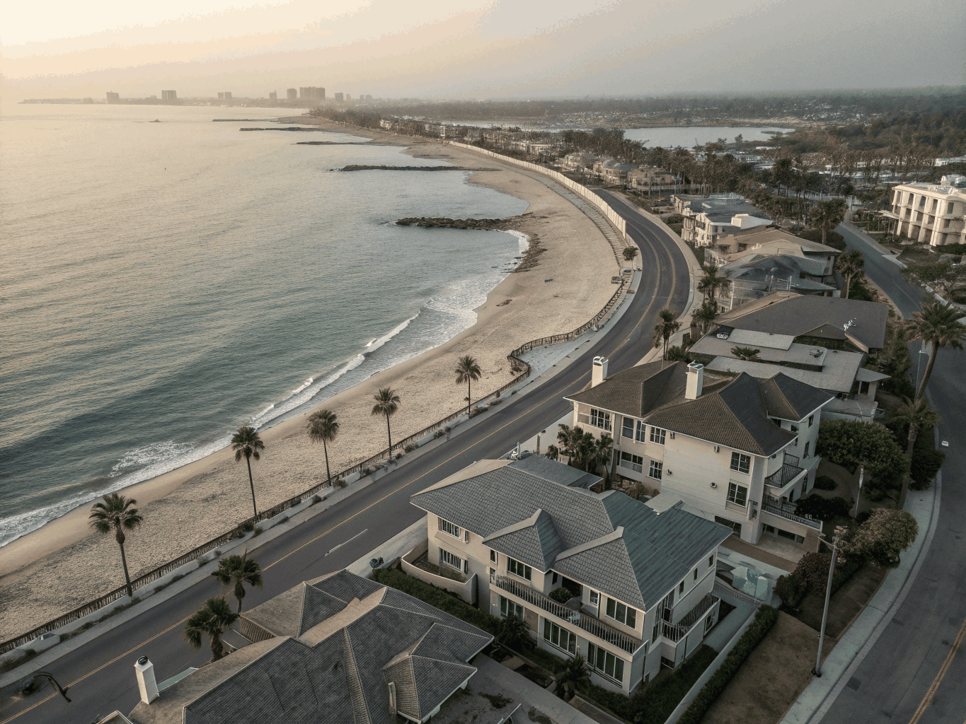 Aerial view of Orange County neighborhoods and communities